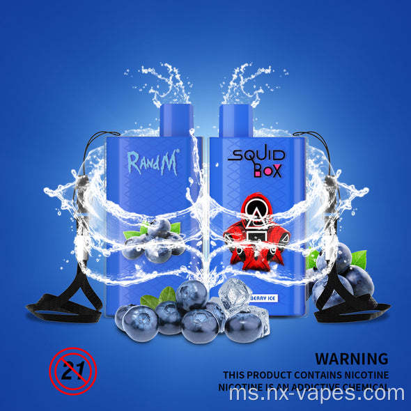 Randm Squid Box asal 5200Puffs