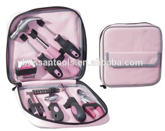 18pcs mini pink tool set