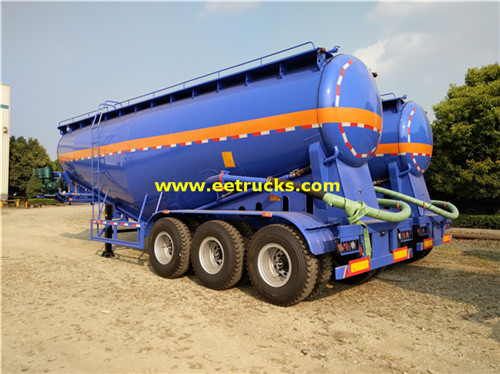 3 Axle 35-60CBM Wingi wa matrekta ya tank ya poda