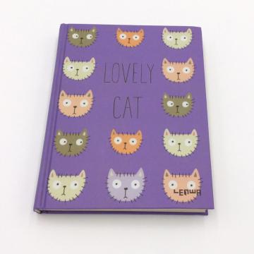 Paper journal notebook with color page