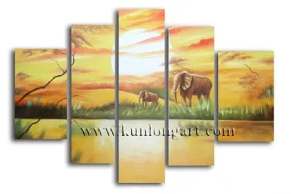 Animal Painting, Landscape Oil Paintings, Modern Canvas Art (KLAA-0044)