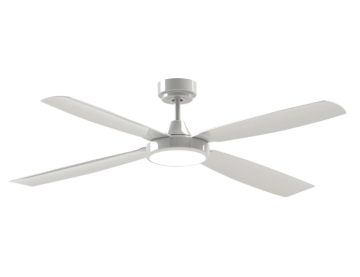 ceiling fan with light white