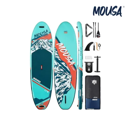 Snow Mountain Inflatable Board with Decorative Design