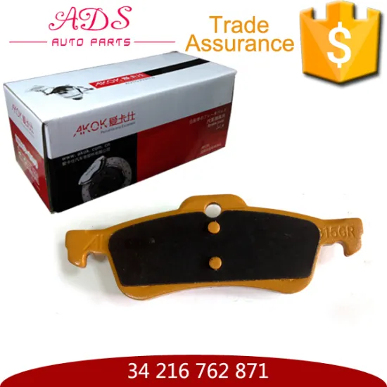 Chinese Professional Semimetal Formula Brake Pad Damping Piece 34216762871 for Mini R52 Cooper