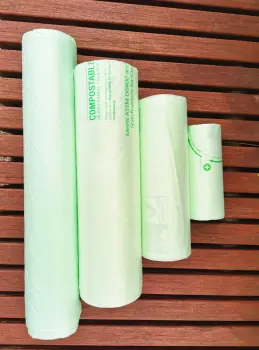 Biodegradable Compostable Plastic Trash Bag On Roll