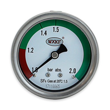 Super durable high precision KM SF6 60mm sf6 test manometer gas density meter