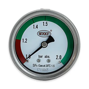 Super durable high precision KM SF6 60mm sf6 test manometer gas density meter