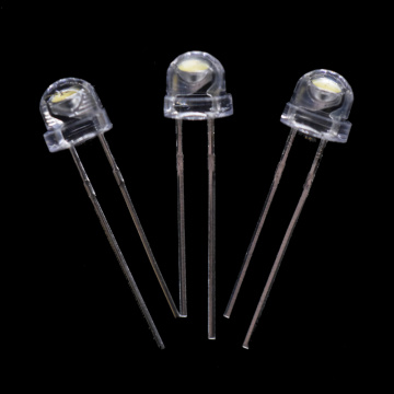 ਸੁਪਰ ਬ੍ਰਾਈਟ 5mm ਵਾਈਟ LED ਵਾਈਡ ਐਂਗਲ 3000K