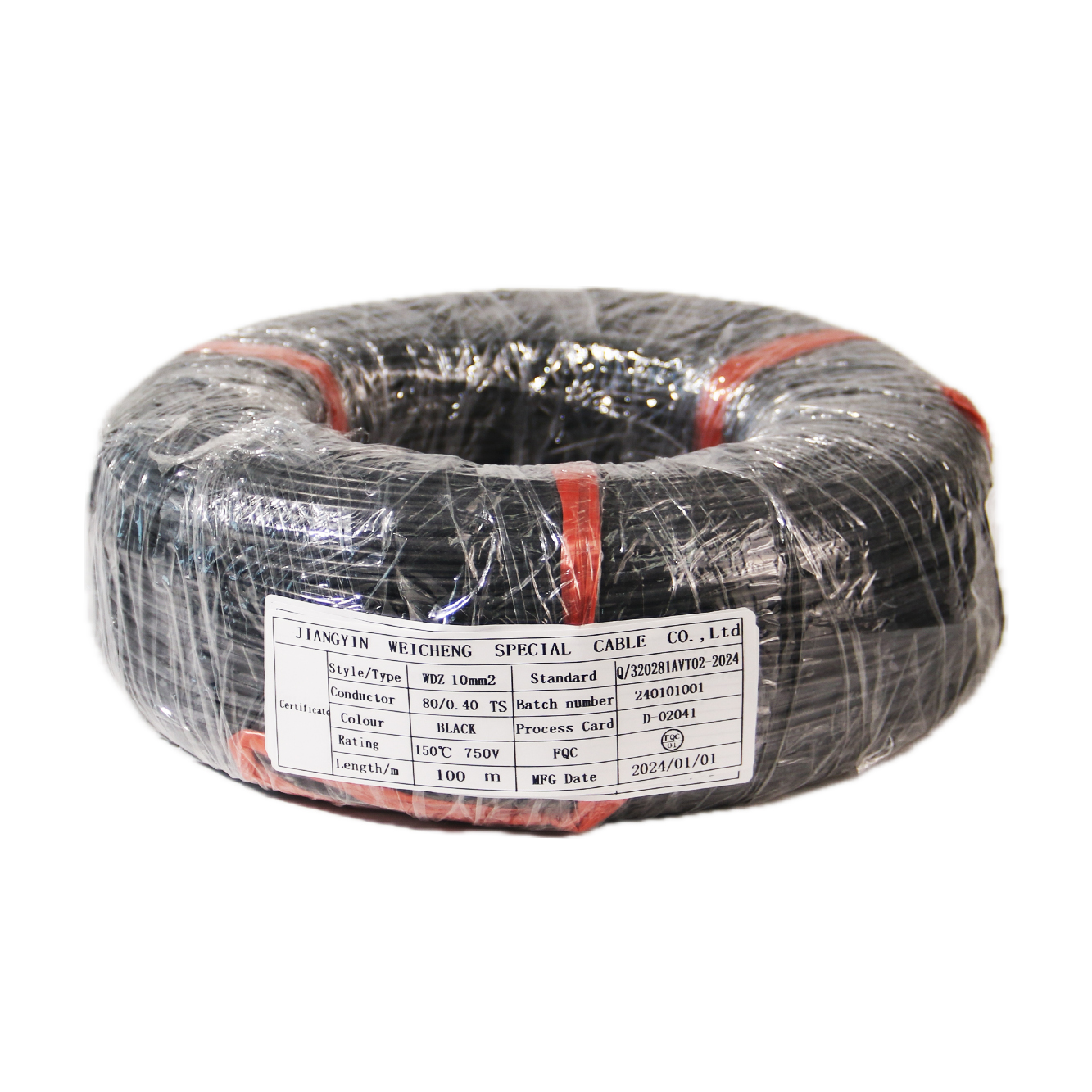 WDZ low smoke halogen-free material cable WDZ 10mm 750v