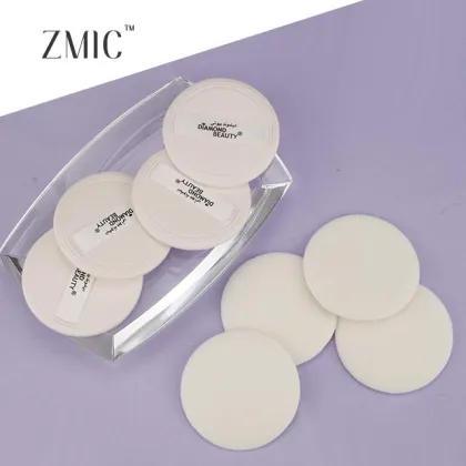 Cheap and High Quality Round Powder Makeup Cosmetics Flocking Powder Puff