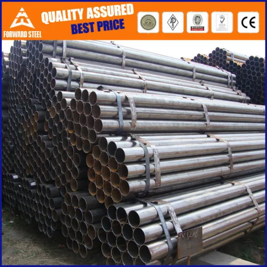 ERW round Section Shape Black Steel Pipe weight