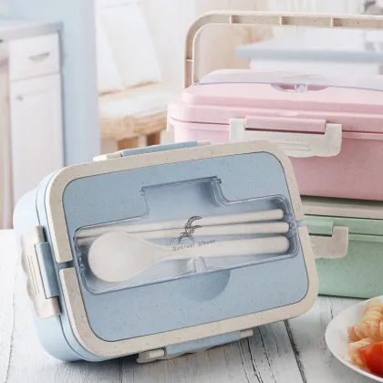 Explosion Biodegradable Lunch Box Wheat Straw Lunch Box