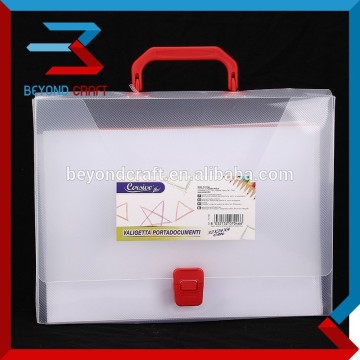 A4 size clear poly PP plastic file document box