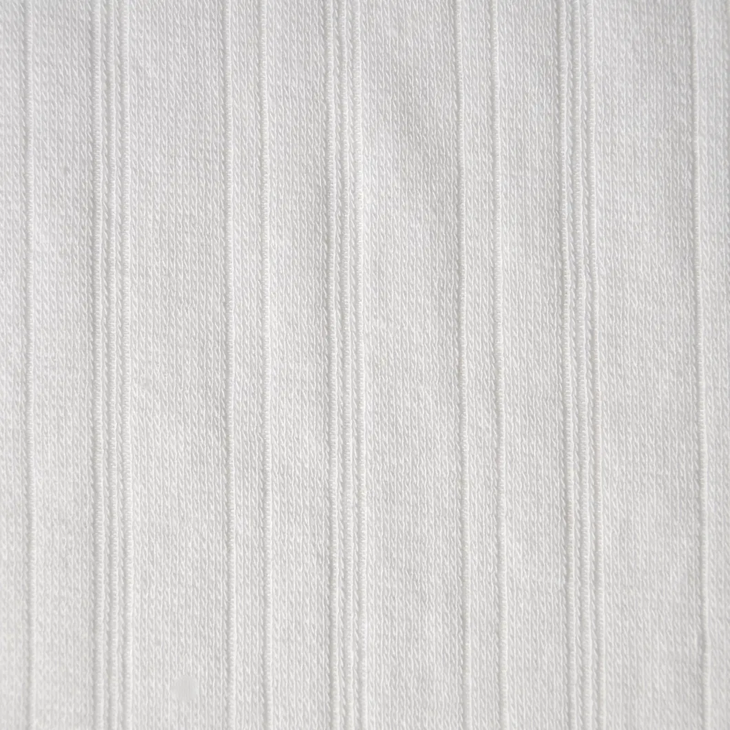 คุณภาพสูงผ้าฝ้ายสแปนเด็กซ์ Jacquard ซี่โครงผ้าถักที่เป็นของแข็ง