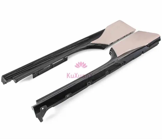 High Quality Semi Dry Carbon Fiber OEM Side Skirt Door Lower Threshold Kit for Ferrari SF90 (2020-2023)
