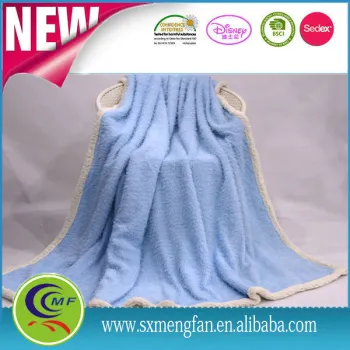 2016 newly recommend sherpa fleece and plush double sided mink blankets