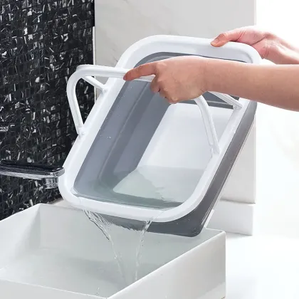 2024's Latest Collapsible TPR Multi-functional Cleaning Bucket: A Versatile Pet Bathing and Household Cleaning Tool in Small Size