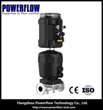 Diaphragm control valve with intelligent valve positioner 4-20mA