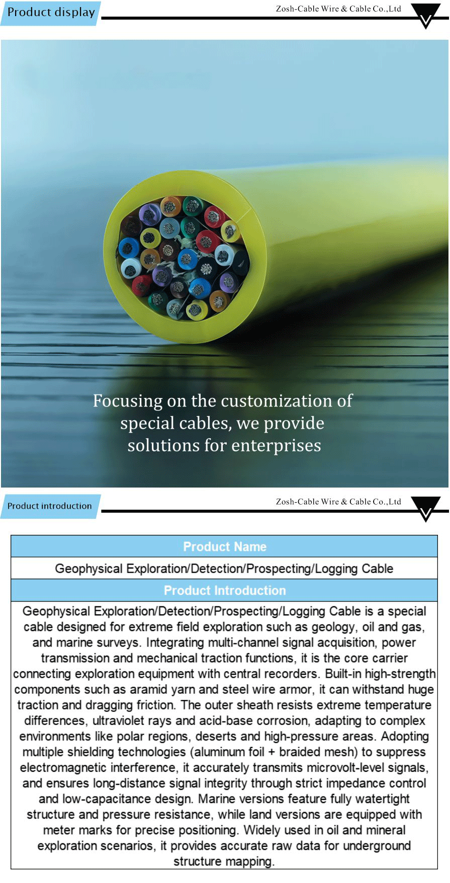 Special customized cable-xiangqing1-ZS077A