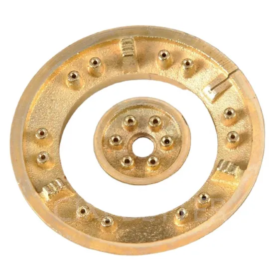 High-Quality Gas Stove Components: Cast Iron Burner, Brass Burner Cover, and 120mm Diameter Accessories
