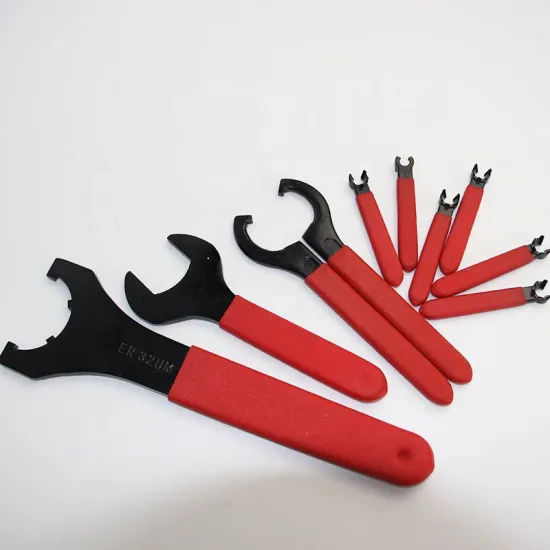 ER Spanner Set for BT40 and ER Tool Holders: Sizes ER11, ER16, ER20, ER32 (UM Type Wrench)
