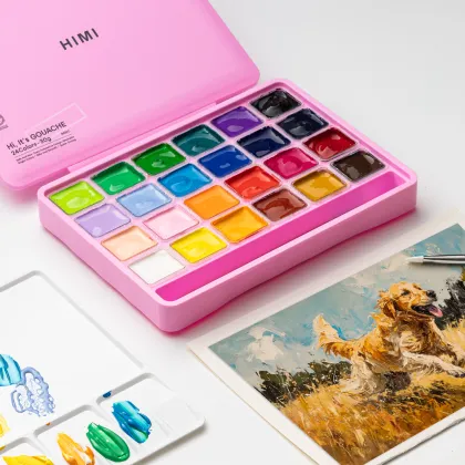 Himi Miya Gouache Artist New 24 Colors Paint Jelly Gouache Paints