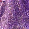 Hot Selling Champagne Gold Broderi Sequin Spetstyg