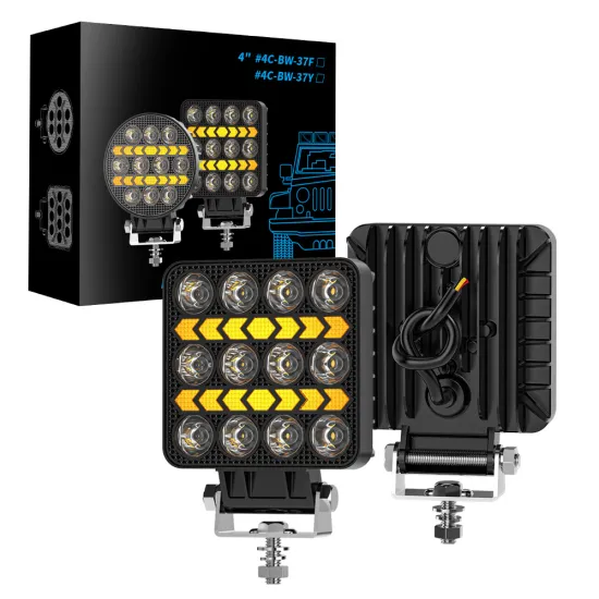 4 Inch LED Pods - Strobe Work Light - Spot Beam - Rear Backup - DRL - Offroad Lights - Side Light for ATV, SUV, Car