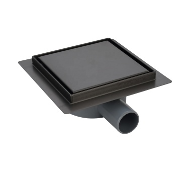 6 Inch Flange Square Shower Drain Kit with Stainless Steel Grid for European Markets
