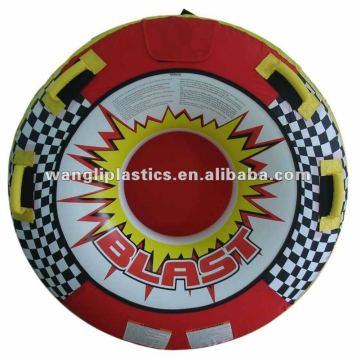 Hot Sale! PVC Inflatable Towable Nylon Cover Water Ski Tube 54"