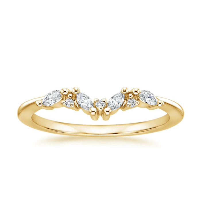 Inel oval solitar din aur de 18K cu intensificator vintage