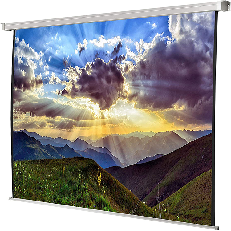 1:1 matte white cheaper cost motorized projection screen