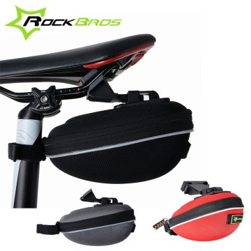 ROCKBROS Portable Road MTB Bike Bicycle Cycling Saddle Seat Bag Hardshell Waterproof Fixed Gear Fixie Tail Accessories bag