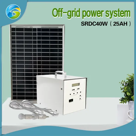 off-Grid Home Solar Power System 1 Solar Energy System Househoud Power System 40W/25ah DC Lithium