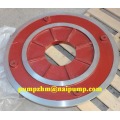 Slurry pump frame plate liner insert back liners