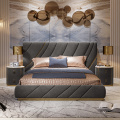 Vlastní nerezová ocel Luxury Leather Bed Set Modern