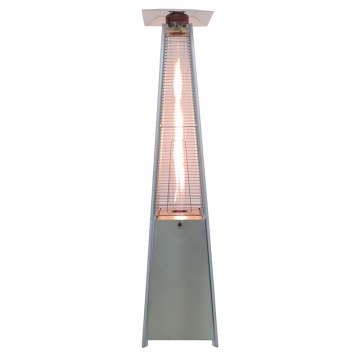 Environmentally Friendly Stainless Steel Pyramid Patio Heater with Real Flame Gas for Weddings