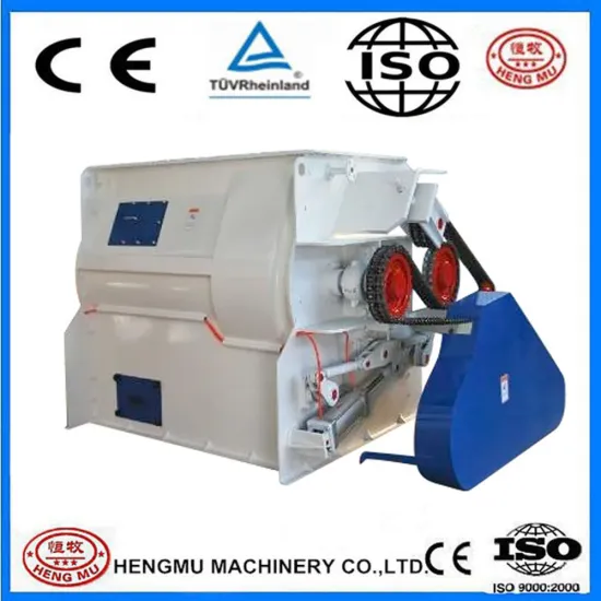 poultry feed mixing machine double shaft paddle
