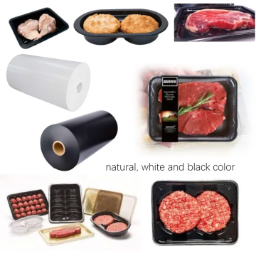 Black rigid PP film for blistering food tray