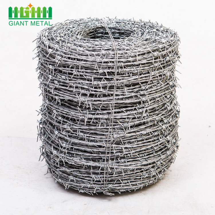 Galvanized barbed wire roll barbed fence