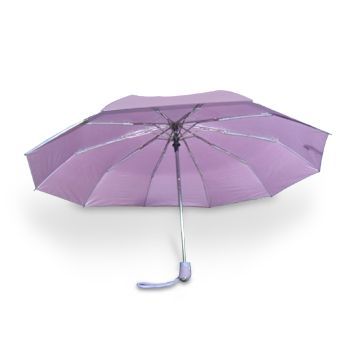 23-inch x 8K 3 Fold Automatic Open and Close Umbrella, with Chromed Shaft and Nickel Frame