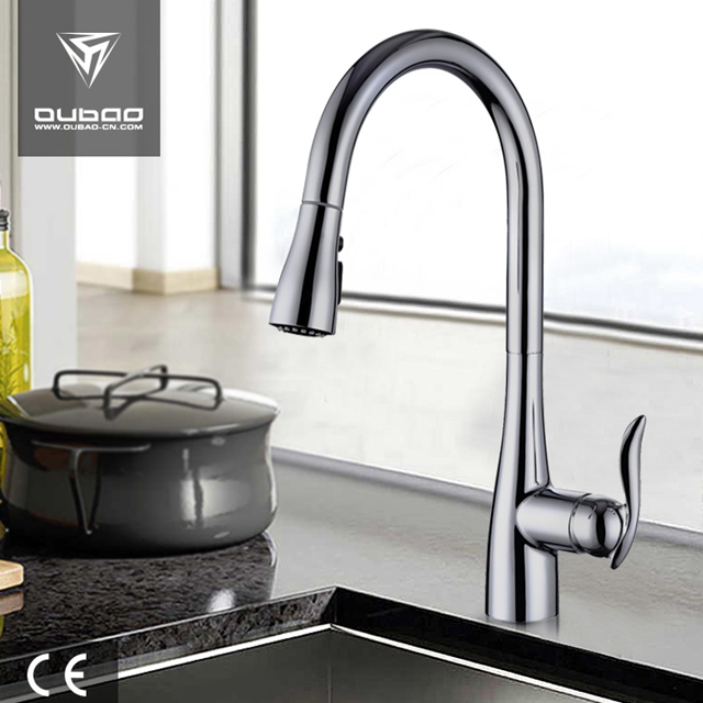 Chrome Kitchen Faucet With Spray Ob D46 Bn