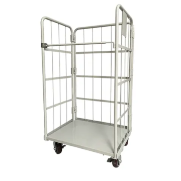 Galvanized Metal Logistic Roll Trolley