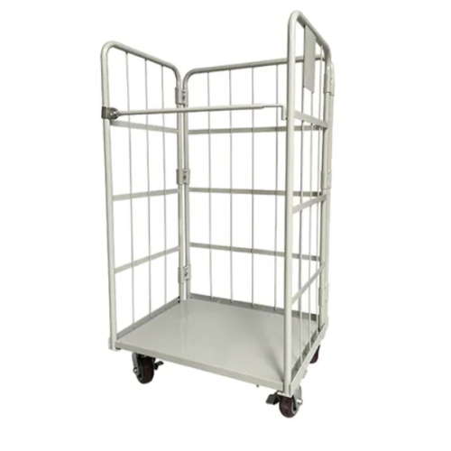 Galvanized Metal Logistic Roll Trolley
