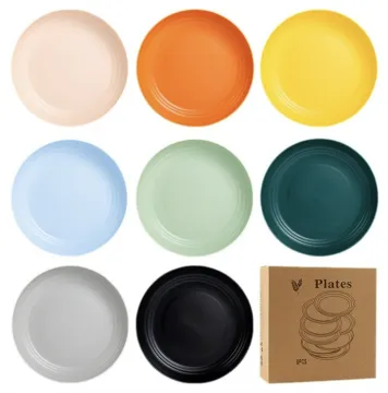 Plastic PP Home Hotel Western Food Plate Meal