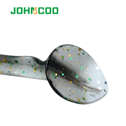 JOHNCOO 6pcs 90mm Soft Bait Shad Silicone Lure for Bass Pike Fishing