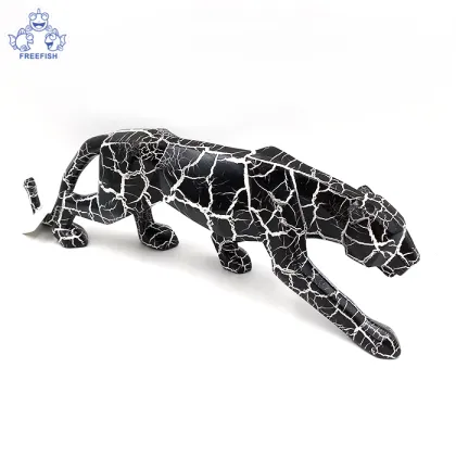 Modern Polyresin Cheetah Figurine Home Décor