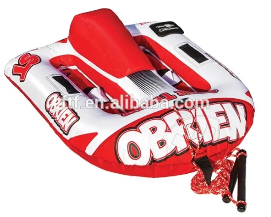 Red super cool air skis giant inflatable skis air drag ring inflatable ski circle