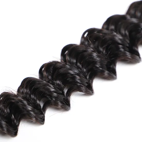 Wholesale Price 8A Deep Wave Bundles With Closure Brazilian Hair Weave Bundles With Closure Human Hair Bundles With Closure