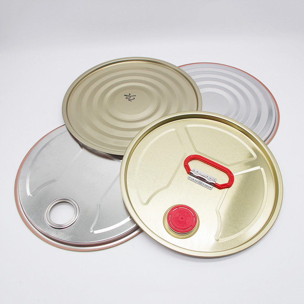 Metal bucket tinplate sealed cap with plastic handle
